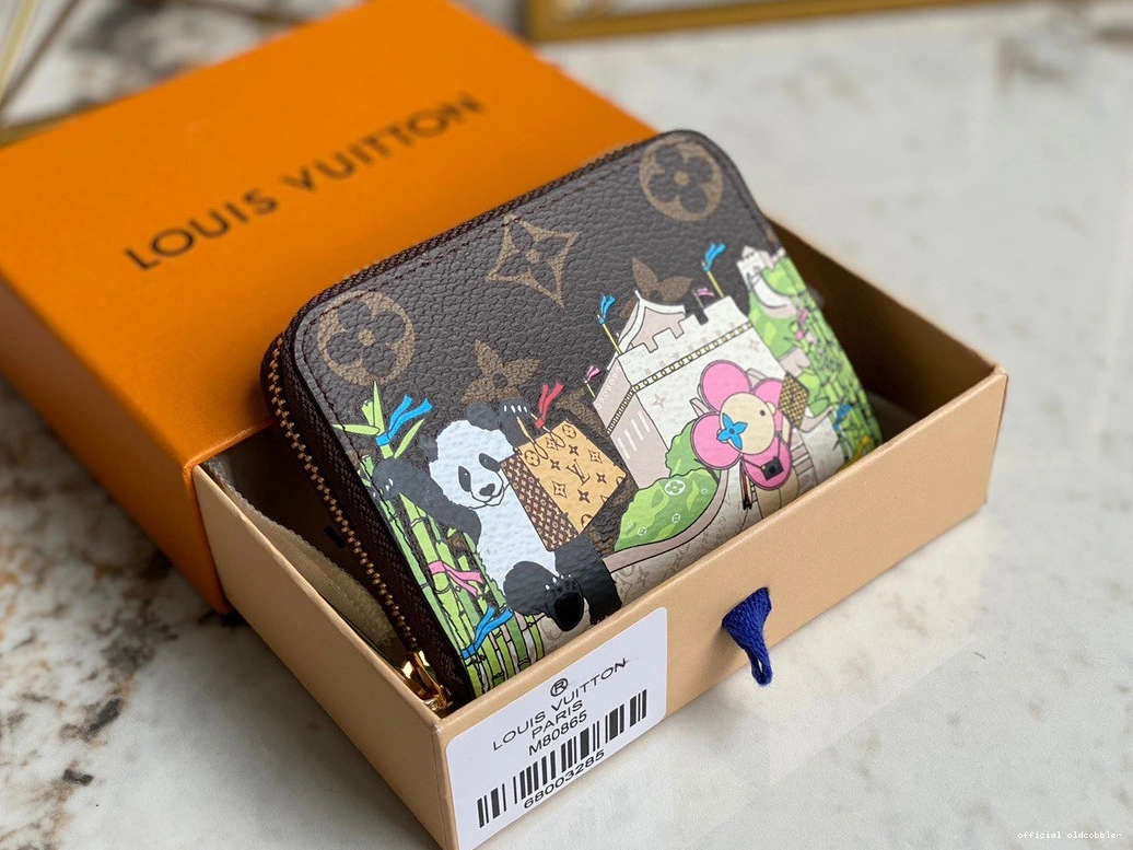 Official oldcobbler VUITTON ZIPPY COIN LOUIS PURSE 0730